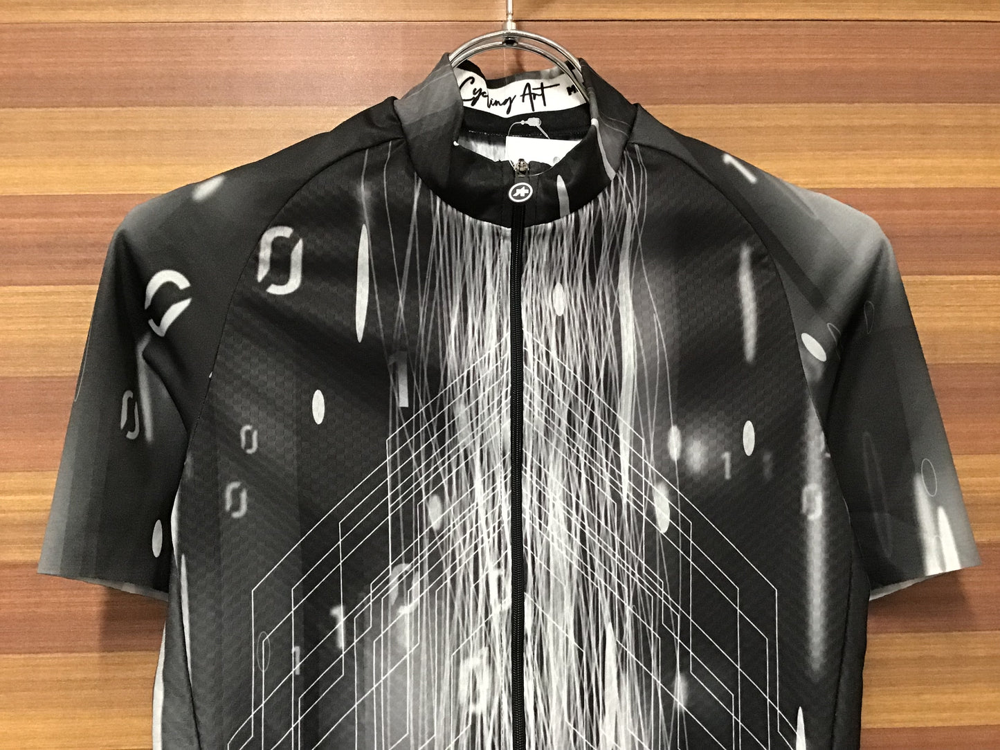 GX019 アソス assos ミレMILLE GT JERSEY C2 Drop Head 半袖サイクルジャージ グレー白 XS