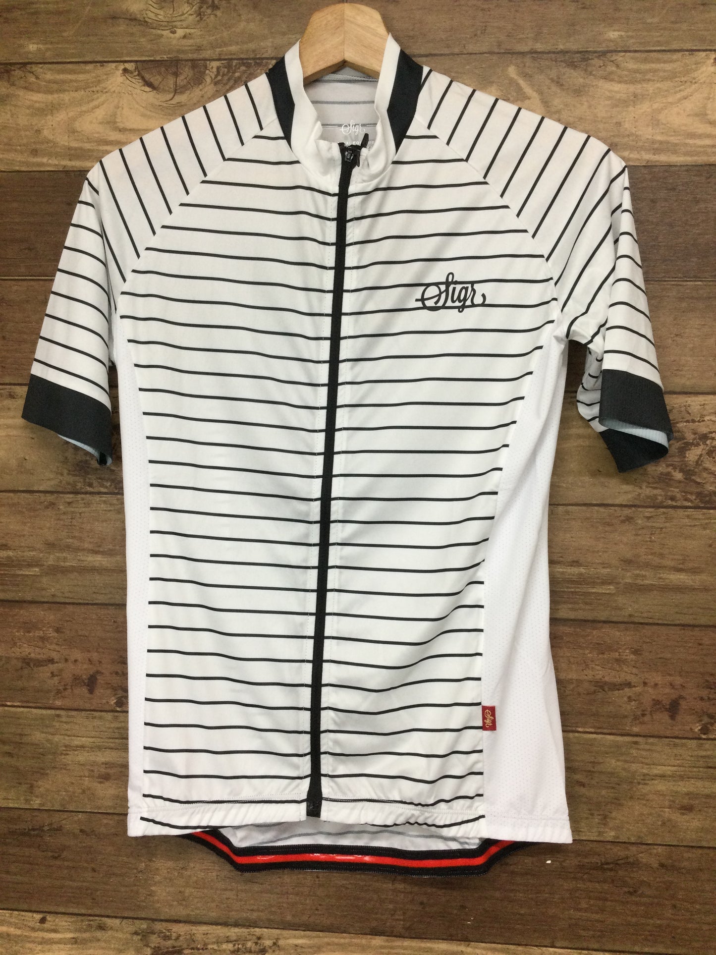 FU398 ★シーガーsigr WHITE HORIZON 半袖 サイクルジャージ XS