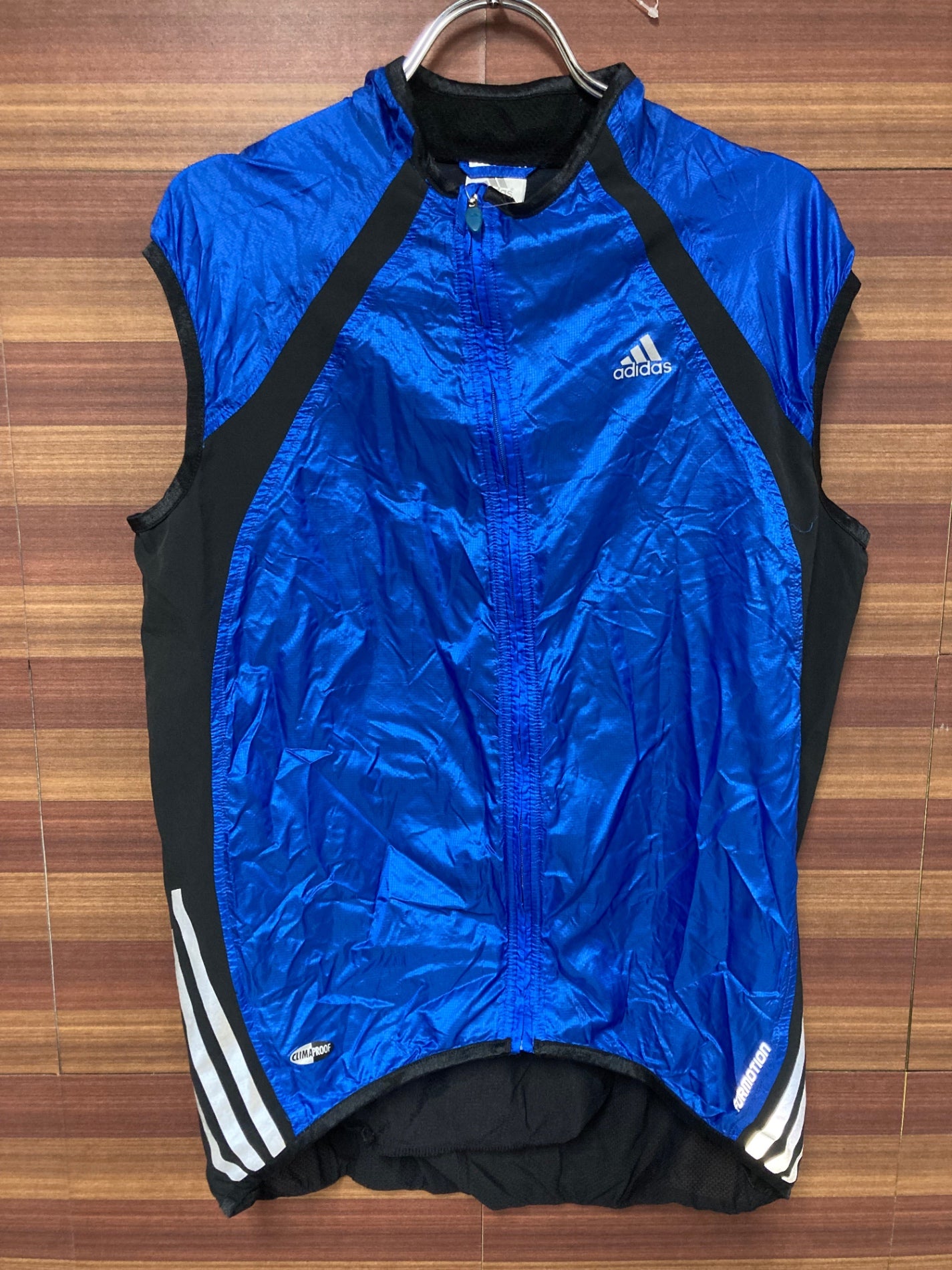 HP382 アディダス Adidas サイクルベスト ジレ 青 XO