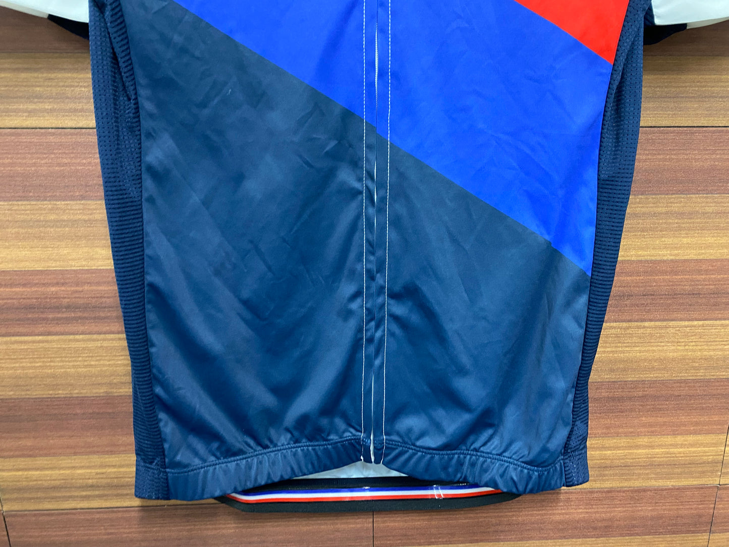 HC847 ルコックスポルティフ le coq sportif 半袖サイクルジャージ 白紺 M