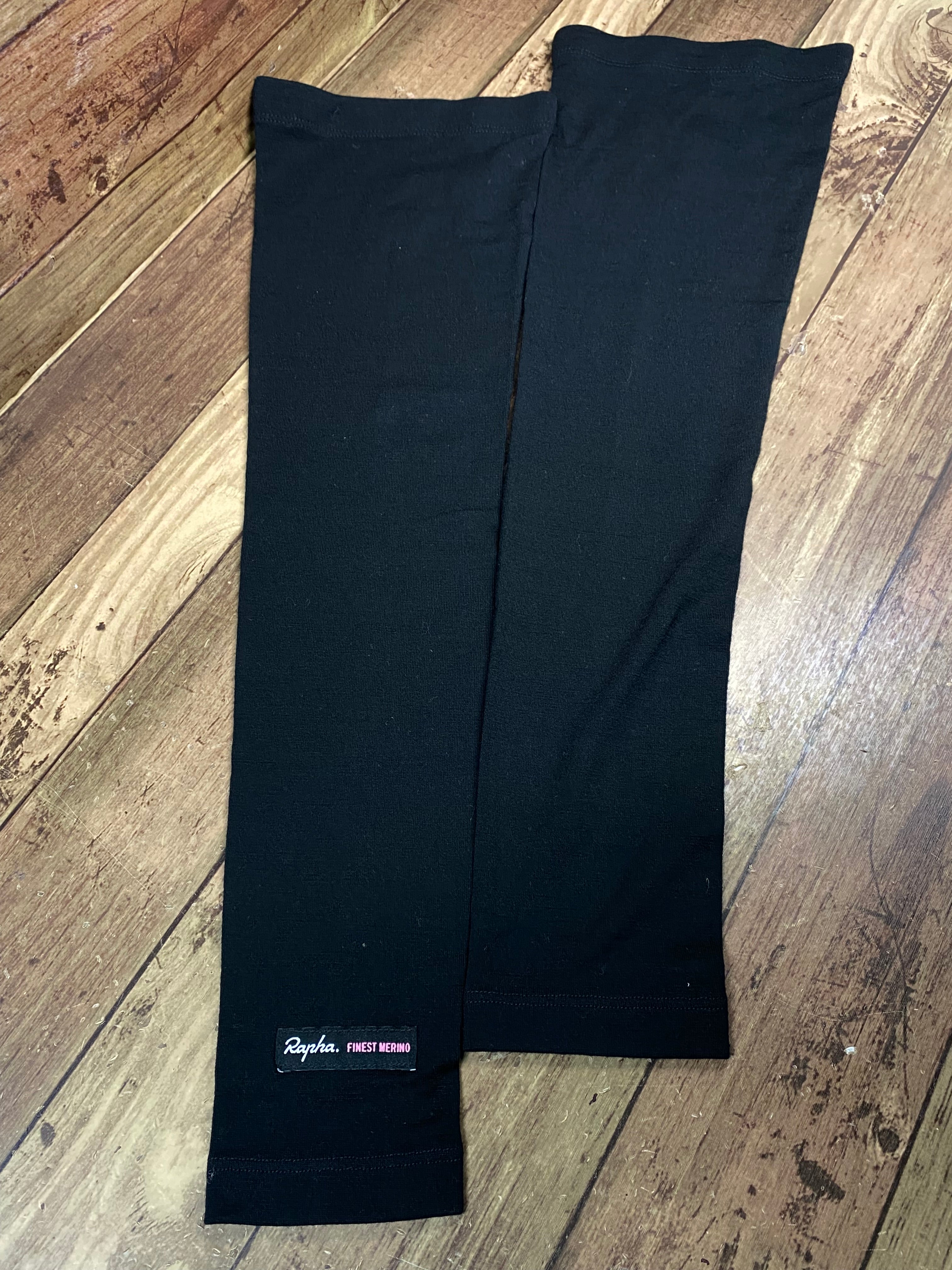 HK770 ラファ Rapha メリノレッグウォーマー MERINO LEG WARMERS 黒 S ※擦れ BICI AMORE EQ