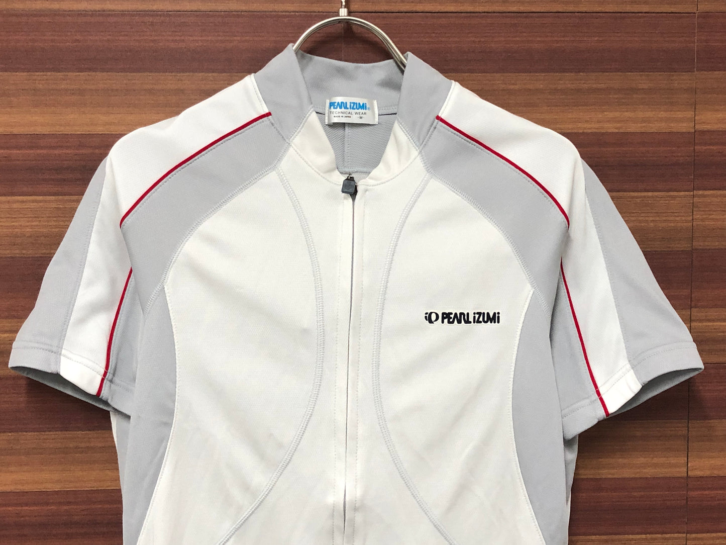 GV442 パールイズミ PEARL iZUMi 半袖 サイクルジャージ 白 M ※よれ