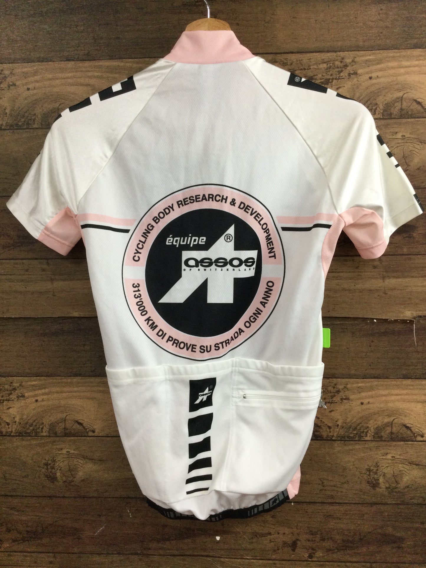 FZ919 アソス assos エキップ equipe 半袖 サイクルジャージ XS 白ピンク