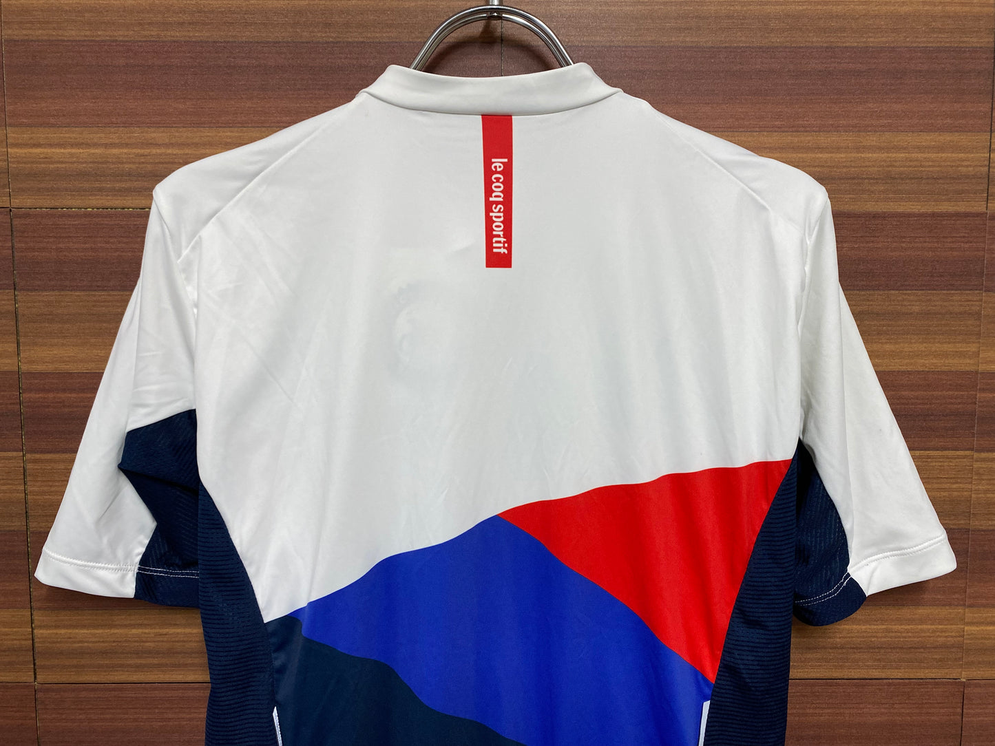 HC847 ルコックスポルティフ le coq sportif 半袖サイクルジャージ 白紺 M