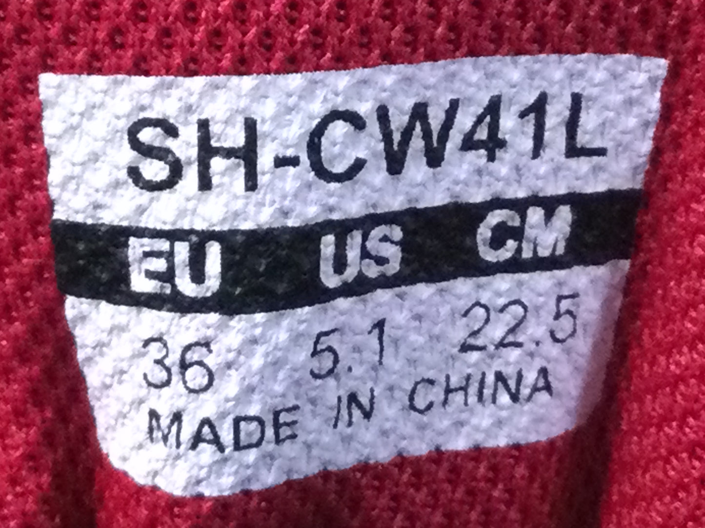 GQ534 シマノ SHIMANO CH-CW41L ビンディングシューズ SPD 黒 レディース EU36 ※使用感少ない