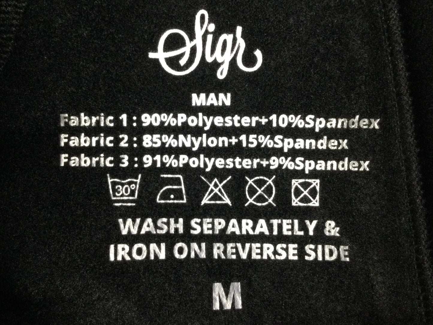 GN543 ★ シーガ― Sigr RIKSVAG 92 CARGO LONG MAN ビブタイツ 黒 裏起毛 M