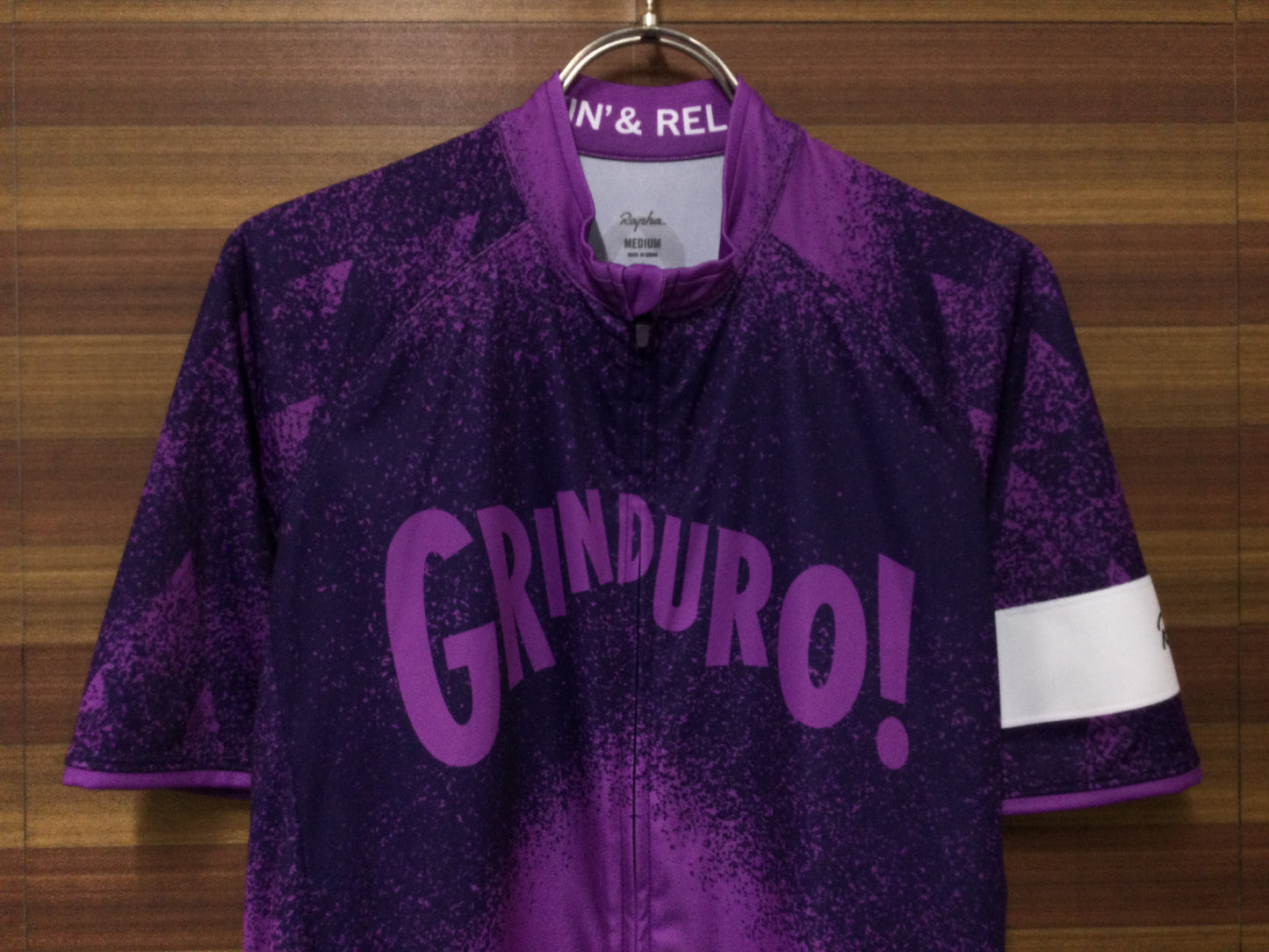 GU510 ラファ Rapha GRINDURO コアジャージ CORE JERSEY 半袖 紫 L