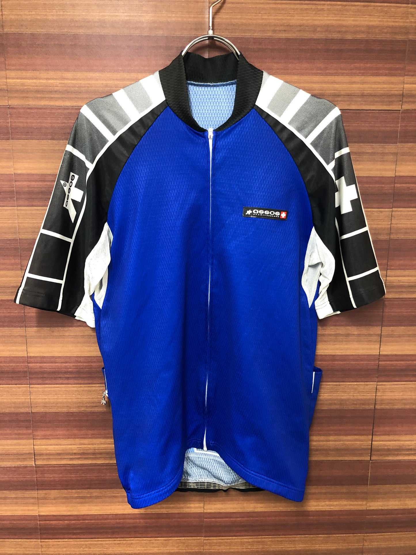 GS305 アソス assos 半袖サイクルジャージ 黒青 M