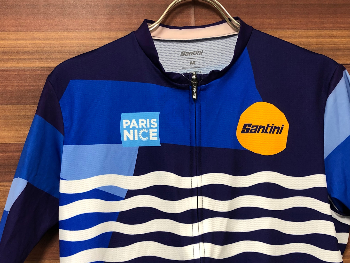 GL309 サンティーニ Santini 半袖サイクルジャージ 青 M PARIS NICE