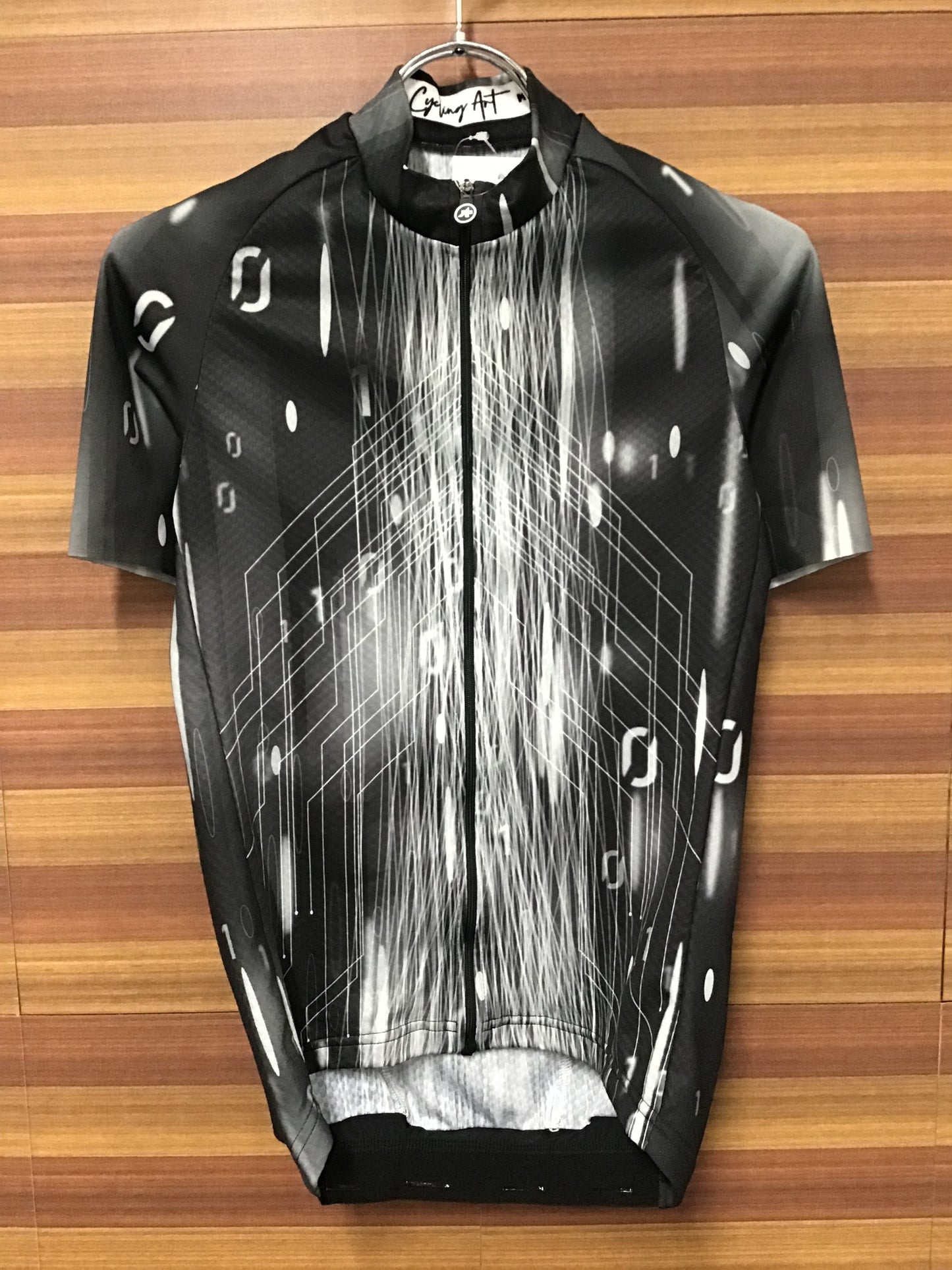 GX019 アソス assos ミレMILLE GT JERSEY C2 Drop Head 半袖サイクルジャージ グレー白 XS