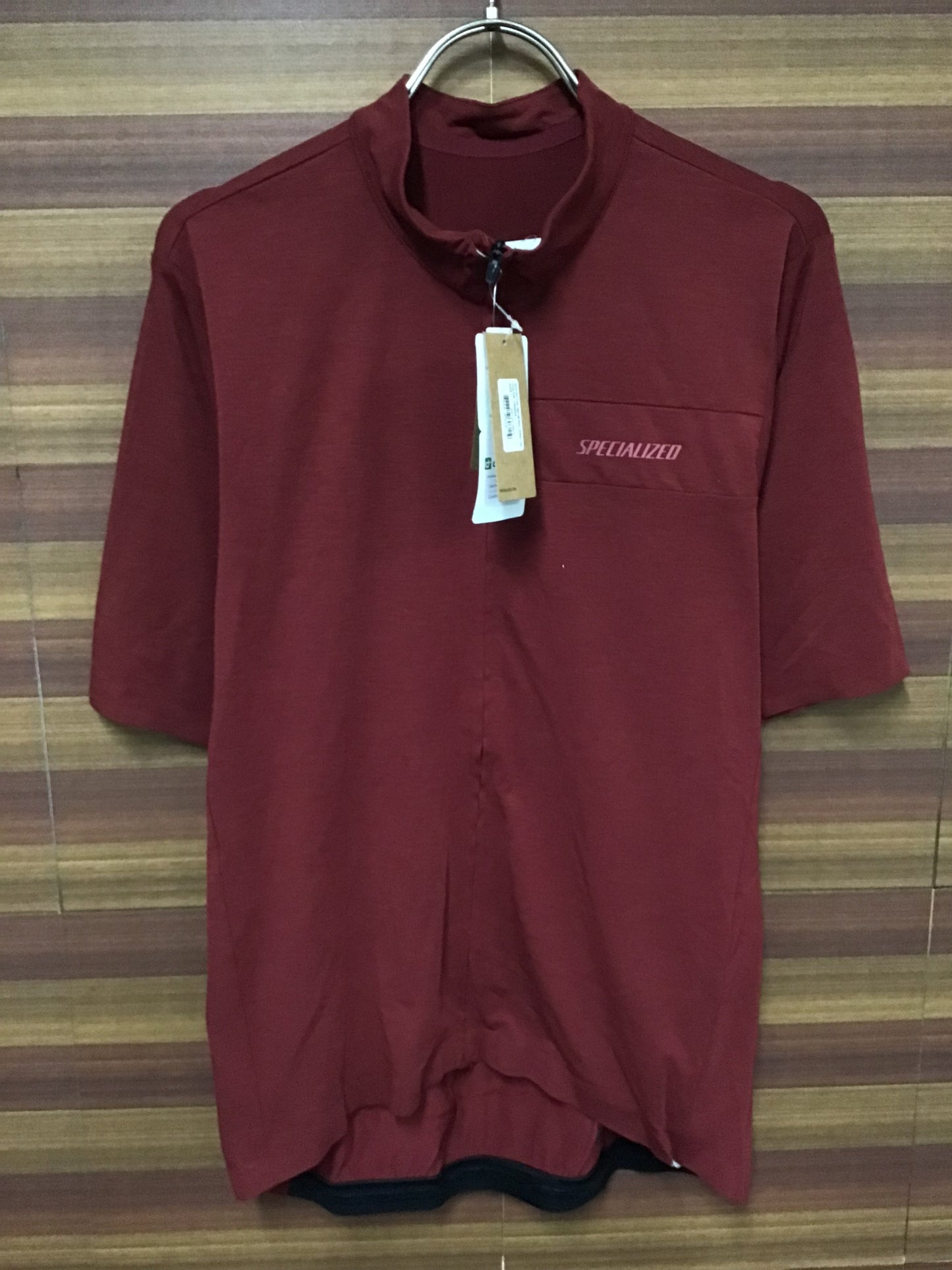 HO222 スペシャライズド SPECIALIZED RBX MERINO JERSEY 半袖サイクルジャージ 赤 L