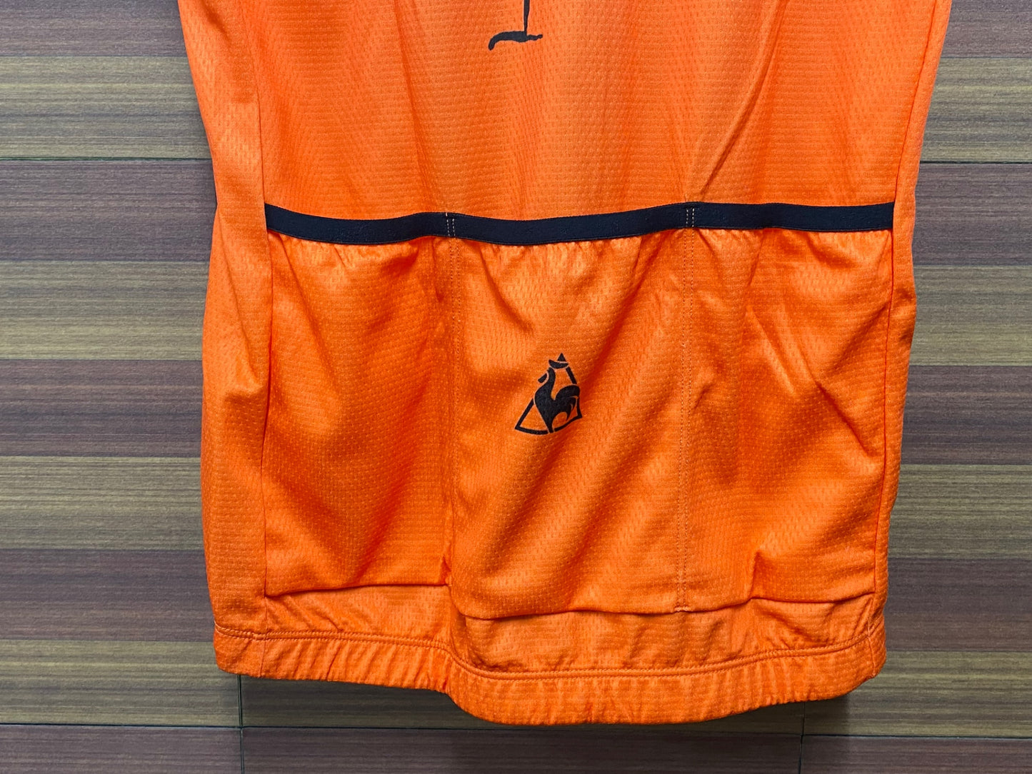 IT944 ルコックスポルティフ le coq sportif 半袖 サイクルジャージ オレンジ M