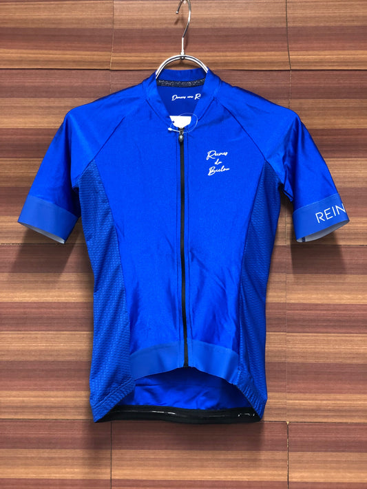 IR074 REINES 半袖 サイクルジャージ 青 レディース XS