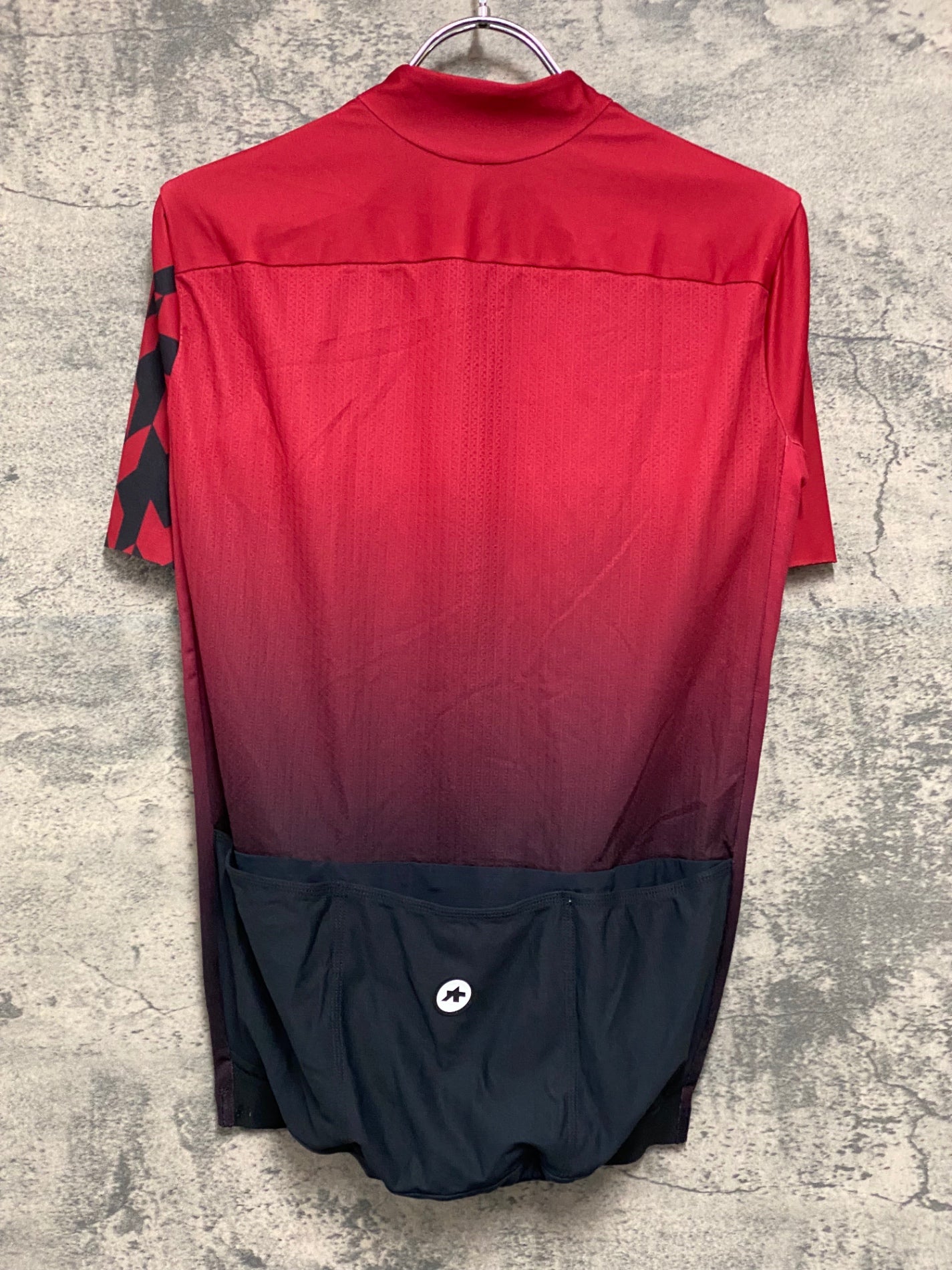 JB904 アソス ASSOS EQUIPE RS AEROJERSEY RACE SERIES CLIMA CODE 1/3 半袖 サイクルジャージ 赤 黒 M