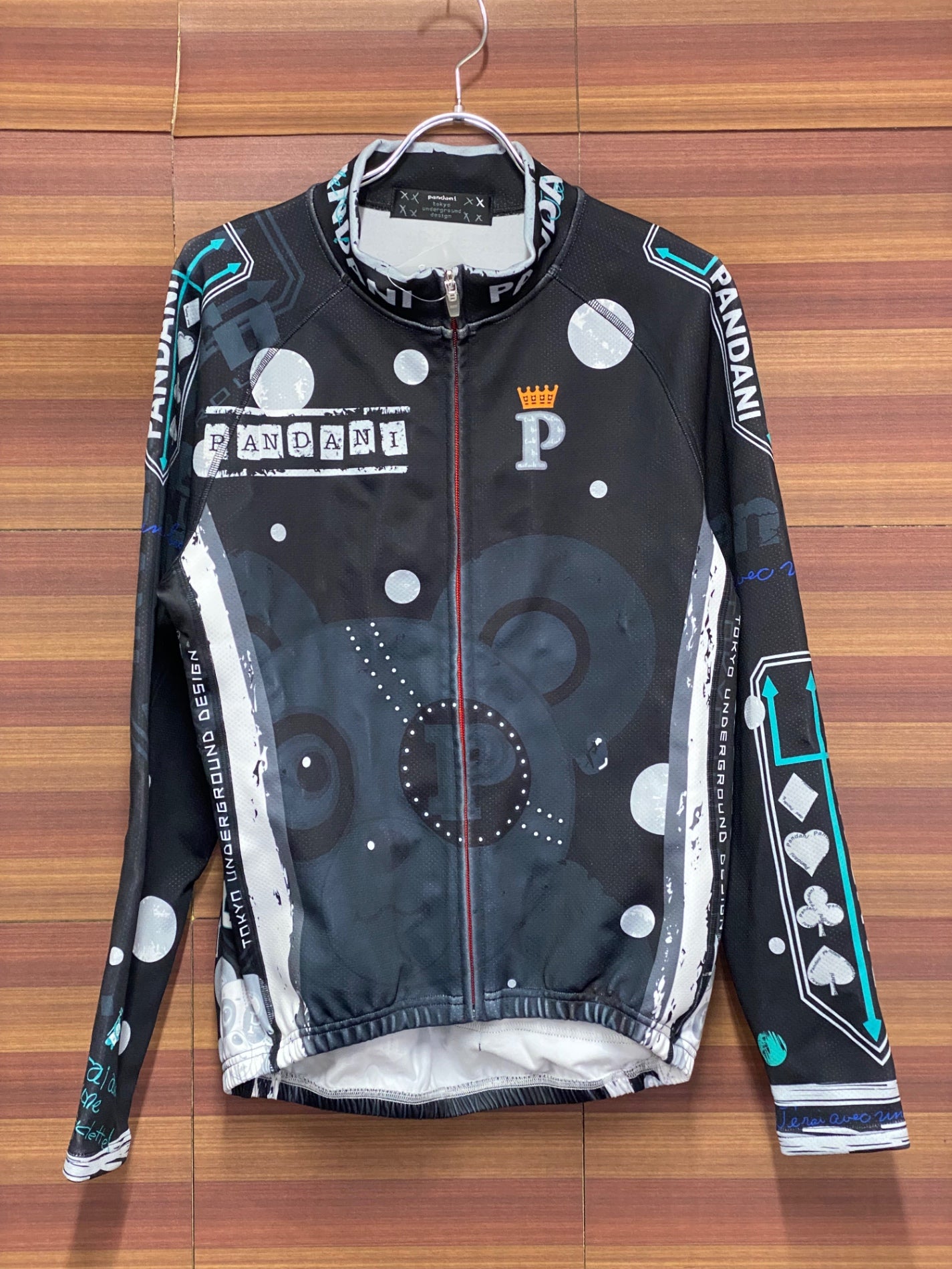 IT130 パンダーニ Pandani 長袖 サイクルジャケット 黒 M 裏起毛