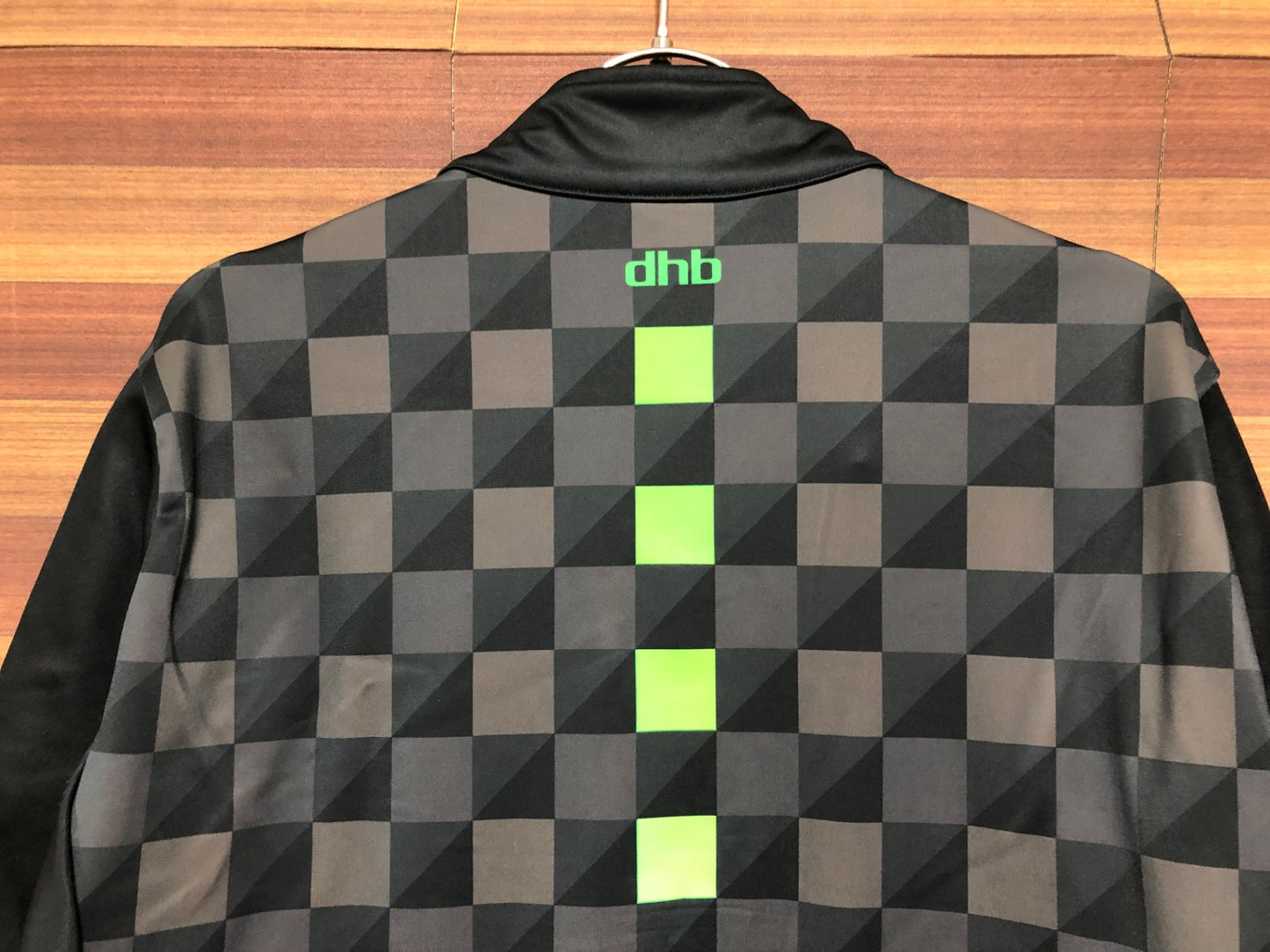 IM512 dhb 長袖 サイクルジャージ 緑 黒 L 裏起毛