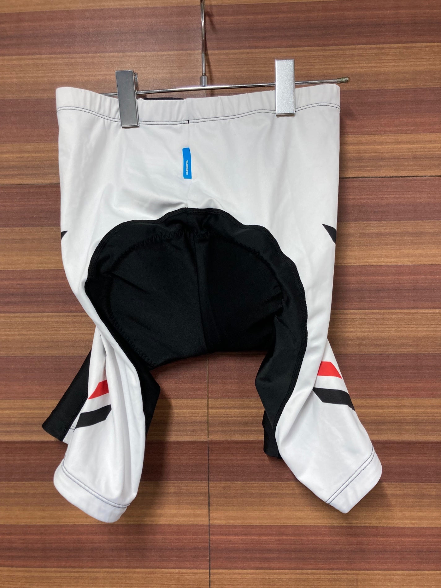 IN192 シマノ SHIMANO レーサーパンツ 白 黒 M