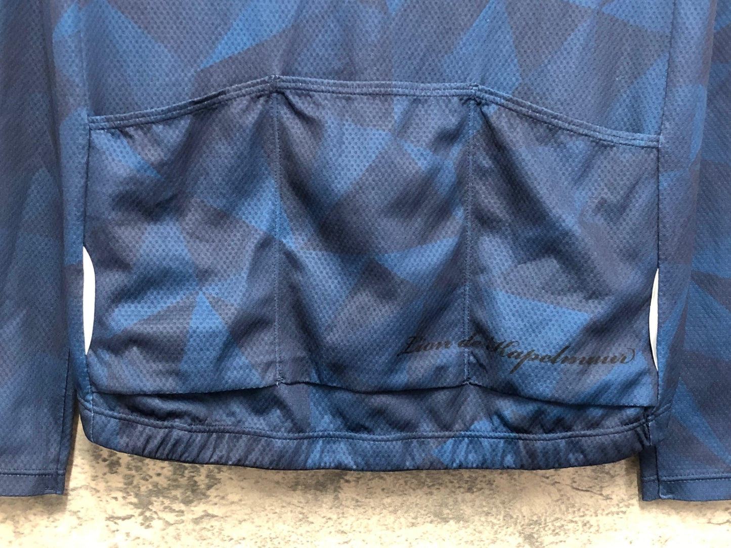 IX160 リオンドカペルミュール Lion de KAPELMUUR 長袖 サイクルジャージ 黒 紺 L