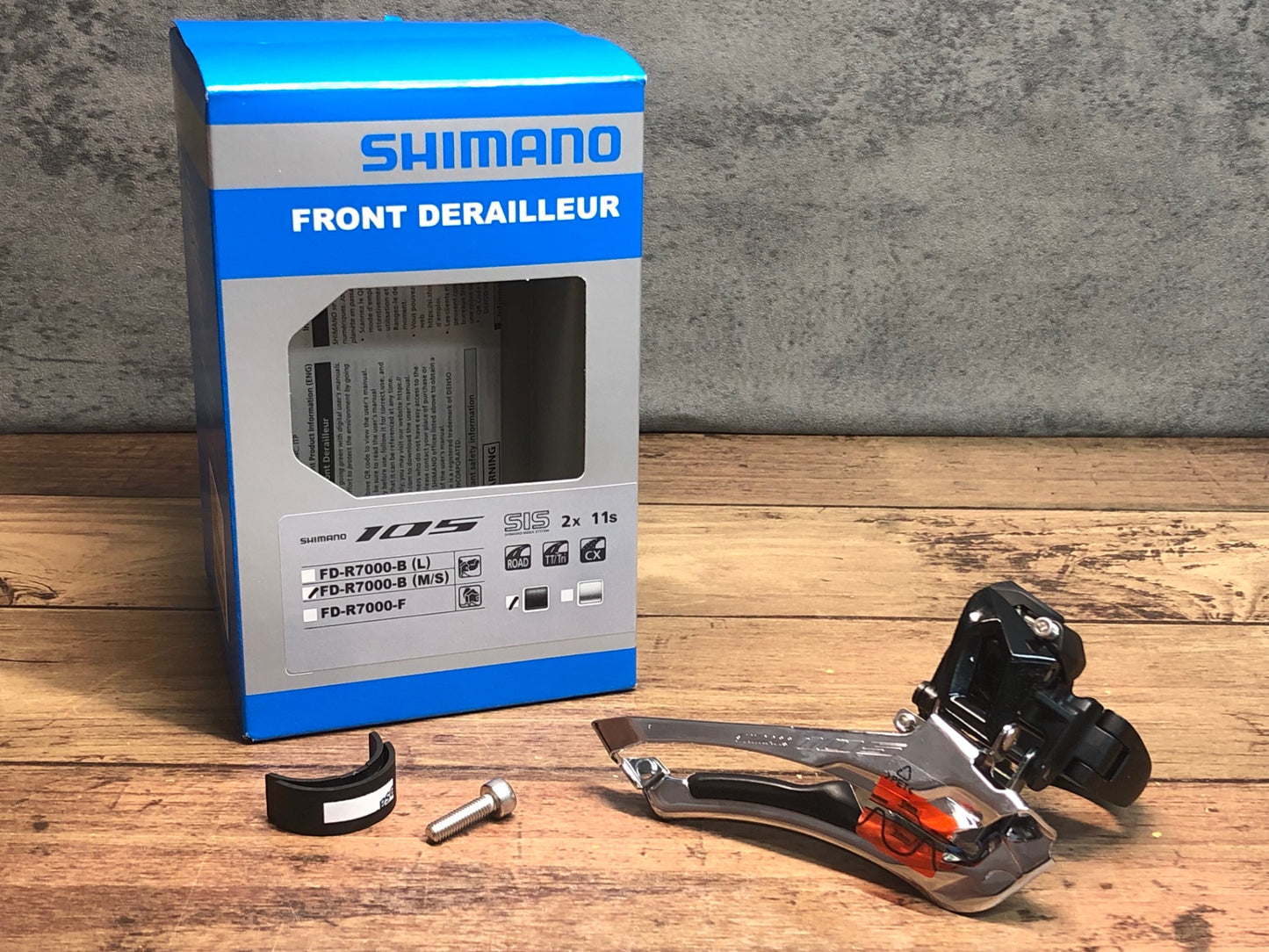 IR378 シマノ SHIMANO 105 FD-R7000 フロントディレイラー バンド式 黒 Φ31.8