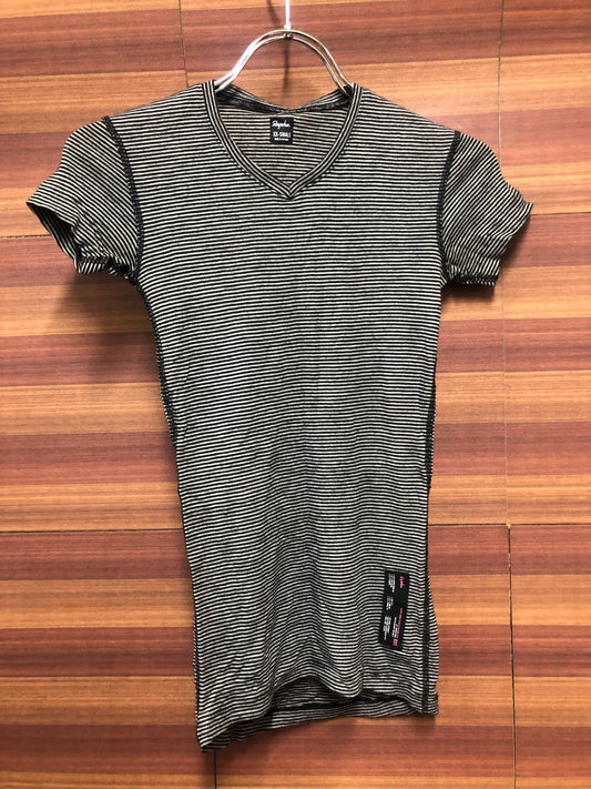 IO910 ラファ Rapha WOMEN'S SHORT SLEEVE MERINO BASE LAYER 半袖 べースレイヤー 黒 白 XXS レディース