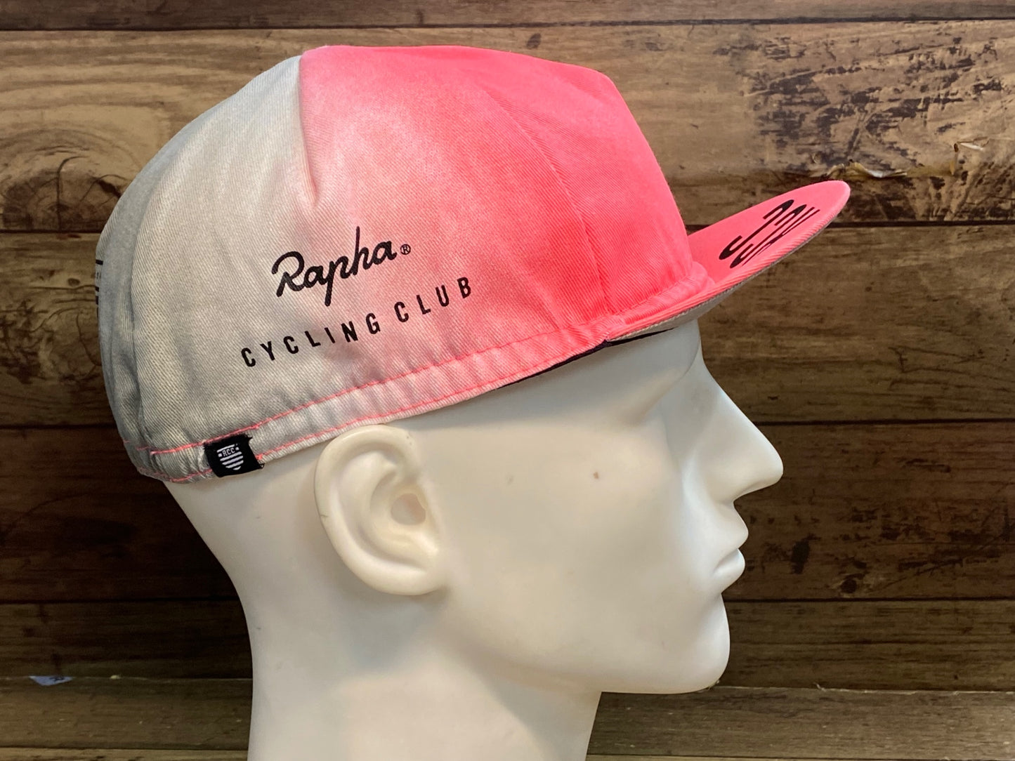 II641 ラファ Rapha RCC MEMBERSHIP CAP サイクルキャップ ピンク グレー ワンサイズ