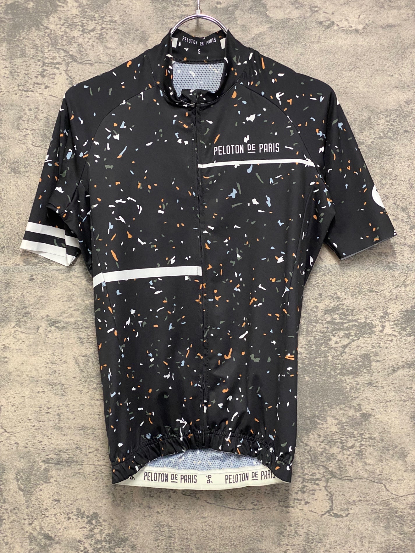 JB550 プロトンドパリ PELOTON DE PARIS 半袖 サイクルジャージ 黒 S