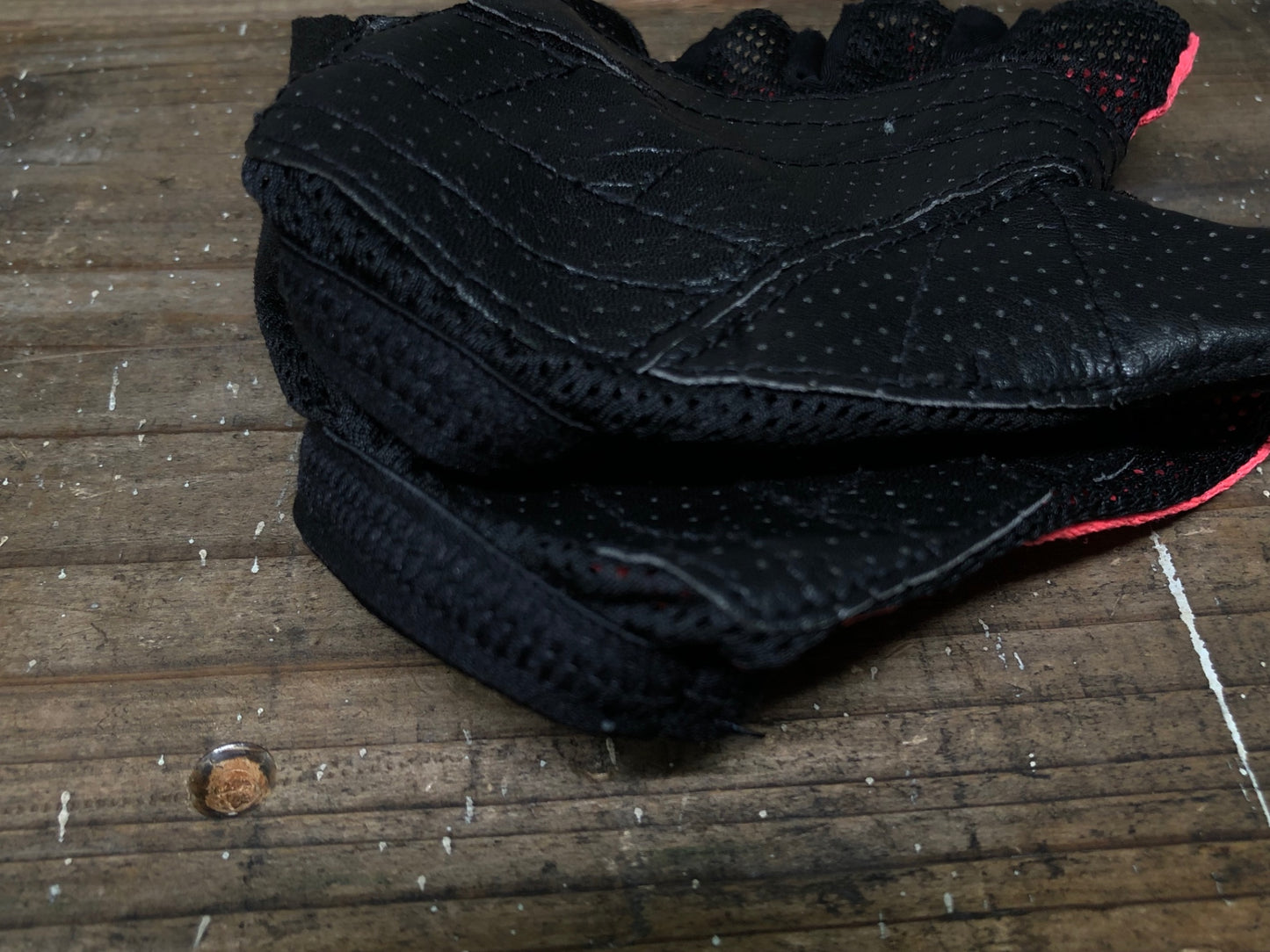 IN348 ラファ RAPHA グローブ 指ぬき ピンク サイズ表記不明