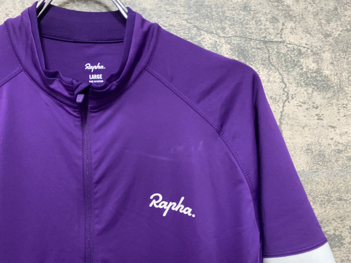 JB047 ラファ Rapha CORE JERSEY 半袖 サイクルジャージ 紫 L