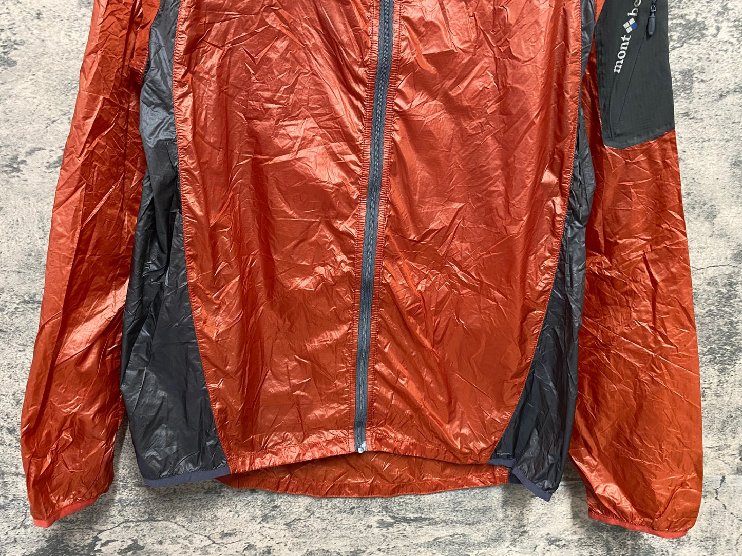 IY973 モンベル mont-bell 長袖 ウィンドブレーカー オレンジ L