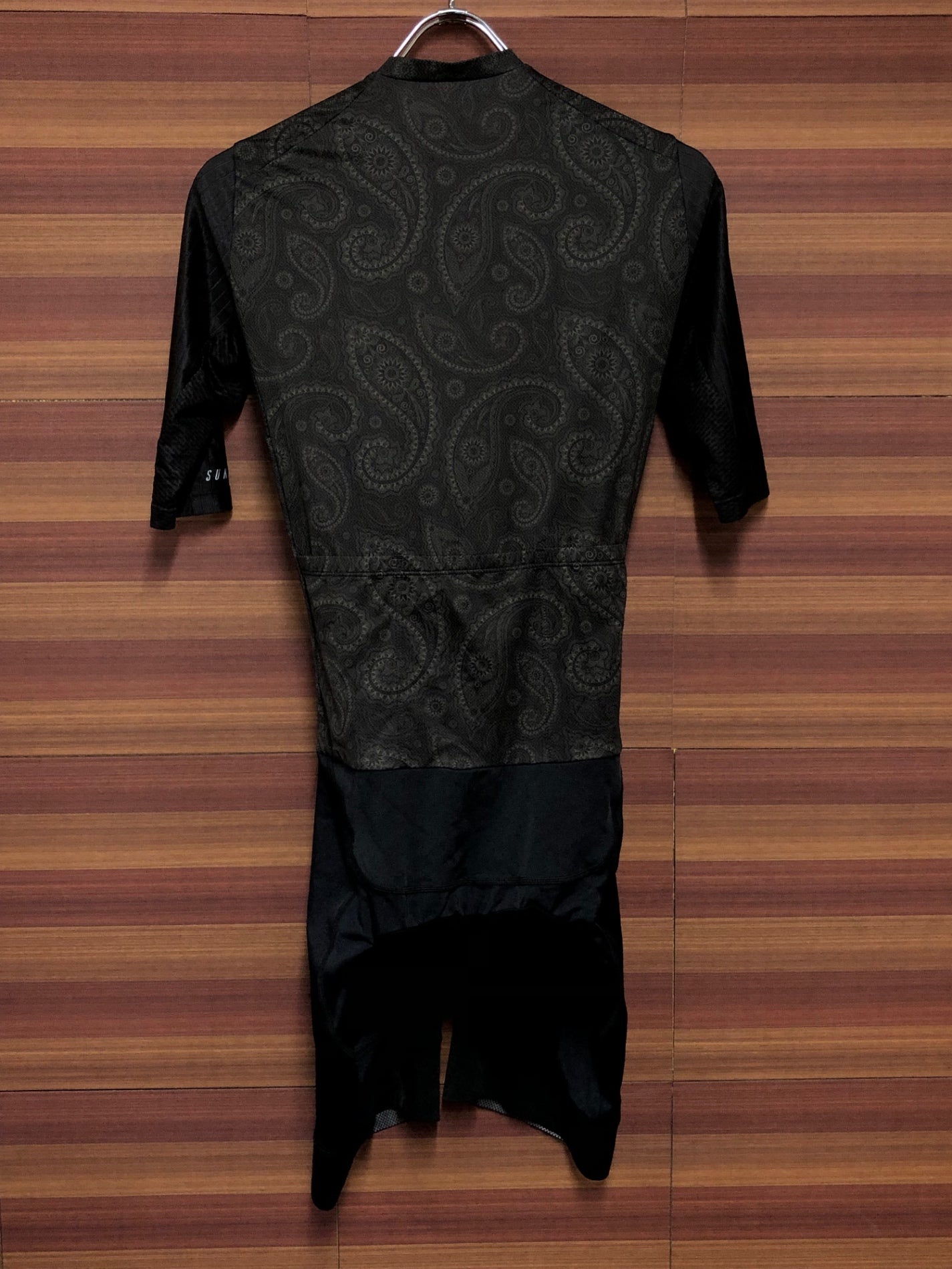 IL664 サンボルト SUNVOLT 長袖 セパレート ワンピース サイクルジャージ 黒 グレー M