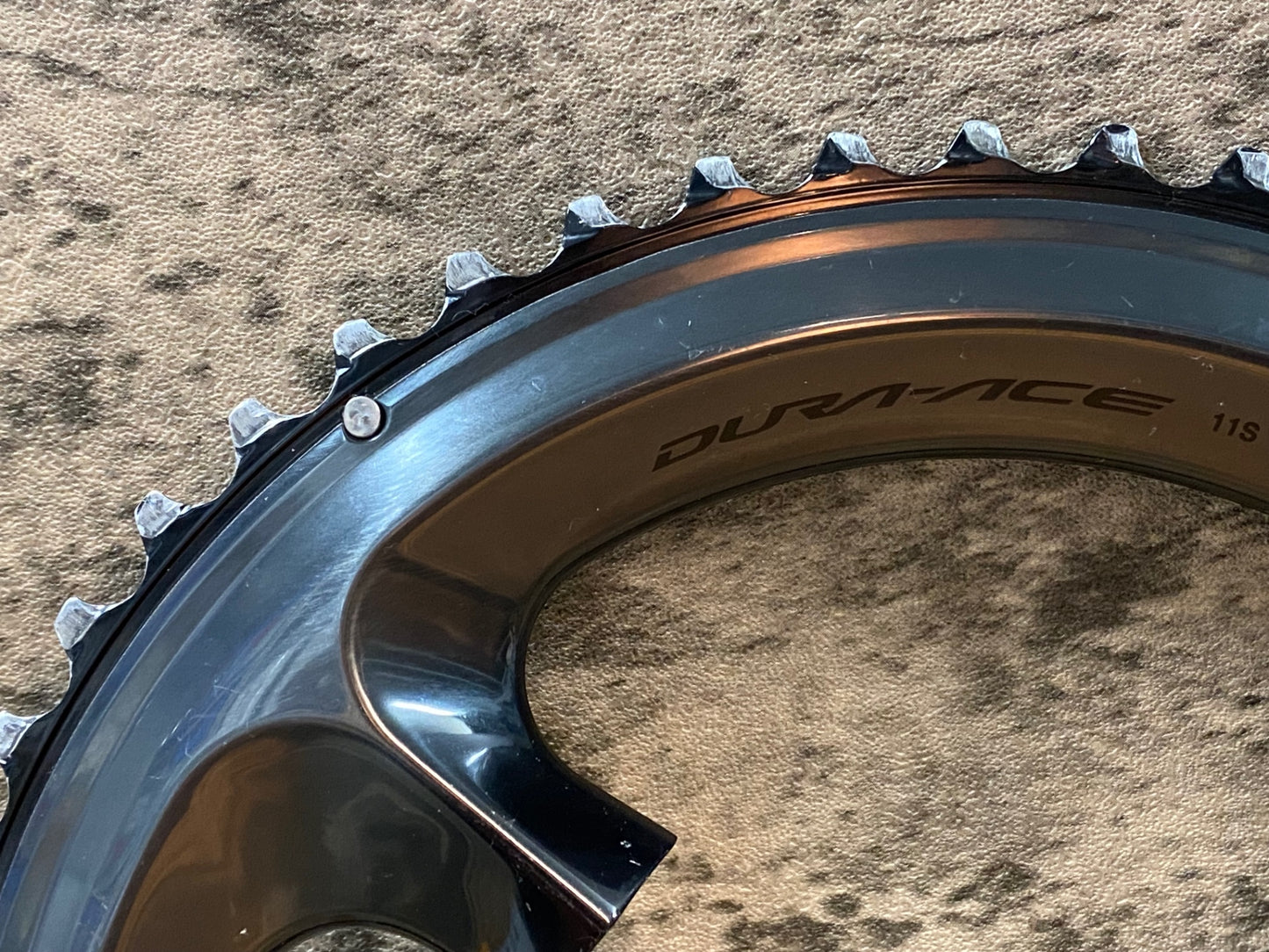 IU412 シマノ SHIMANO デュラエース DURA-ACE FC-9100 チェーンリング 52/36T ※アウター摩耗大 ジャンク