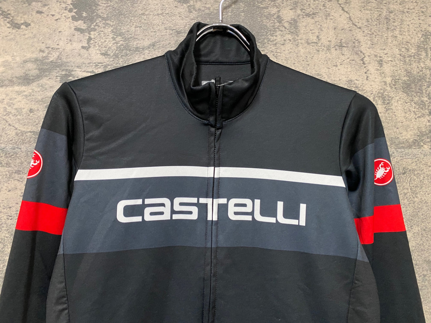 JC360 カステリ CASTELLI 長袖 サイクルジャージ 黒 M 裏起毛