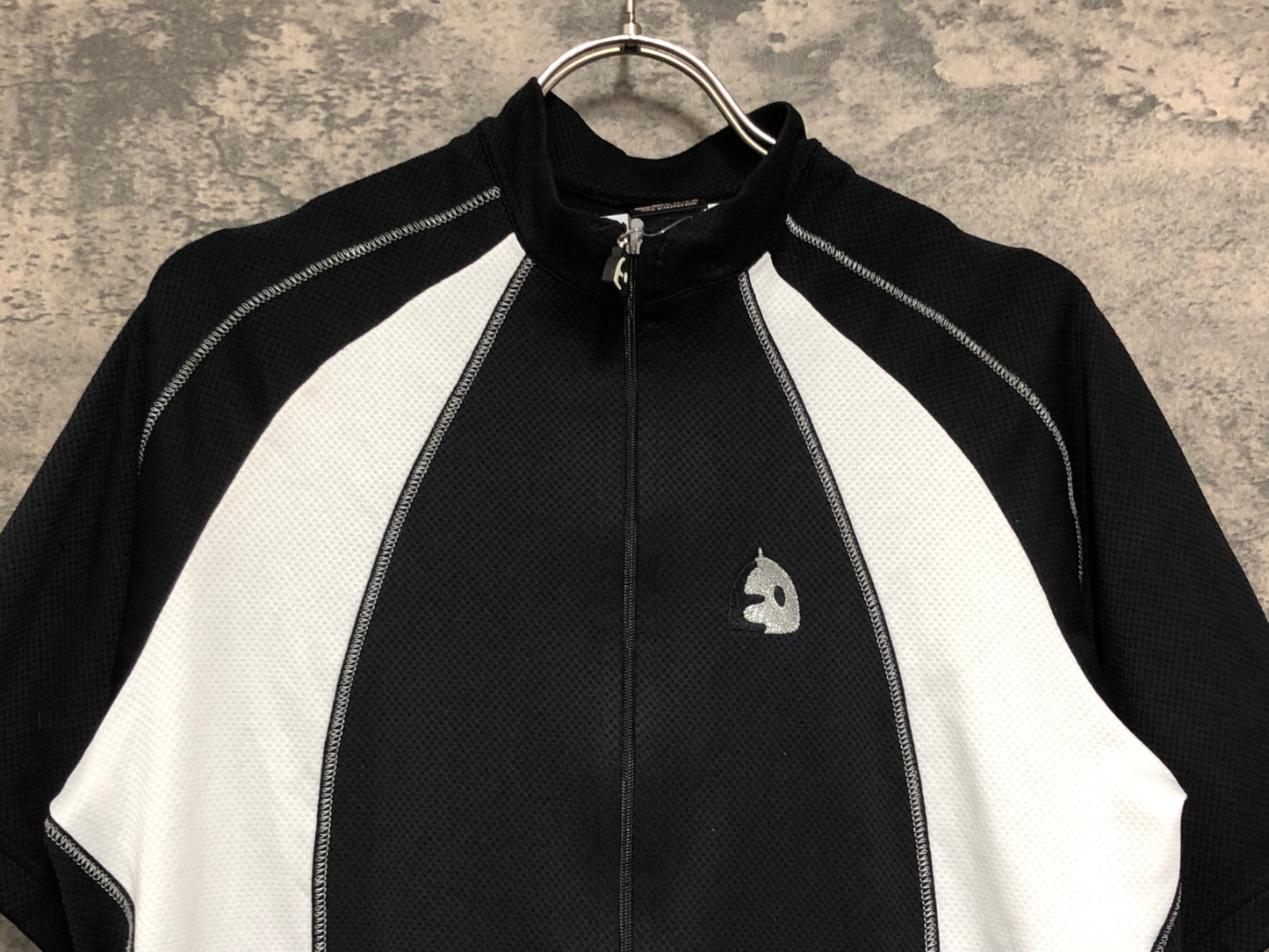 IX738 エチュオンド ETXEONDO 半袖 サイクルジャージ 黒 白 L