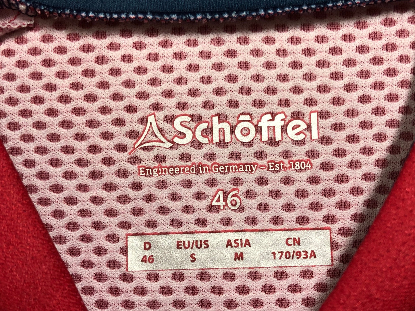 IE697 ショッフェル SCHOFFEL 半袖 サイクルジャージ 赤 M 未使用