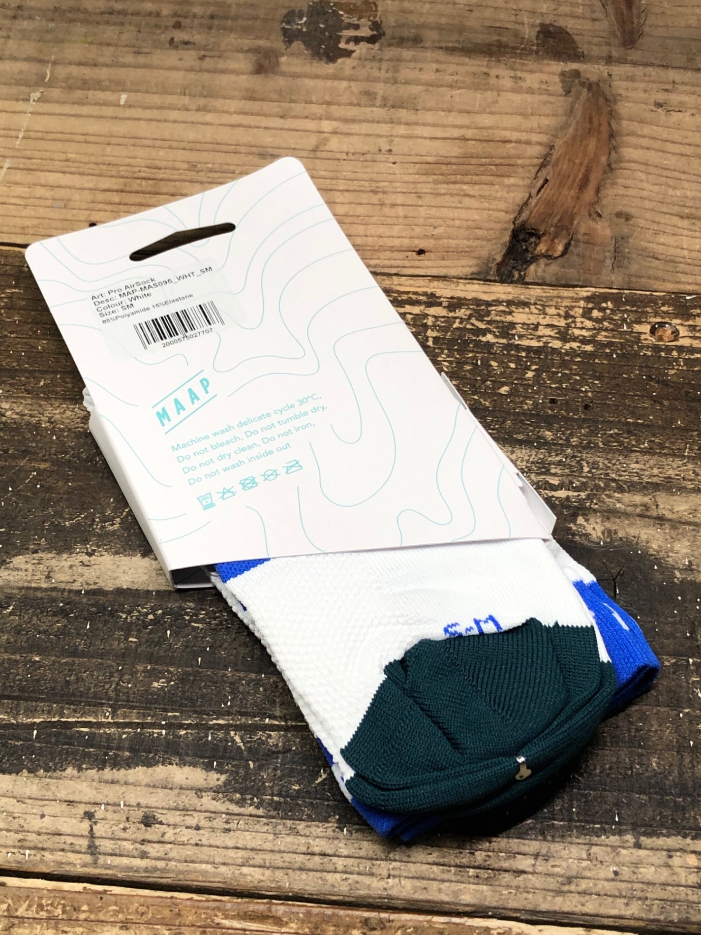 IT827 マープ MAAP Pro AirSock サイクルソックス 白 S-M