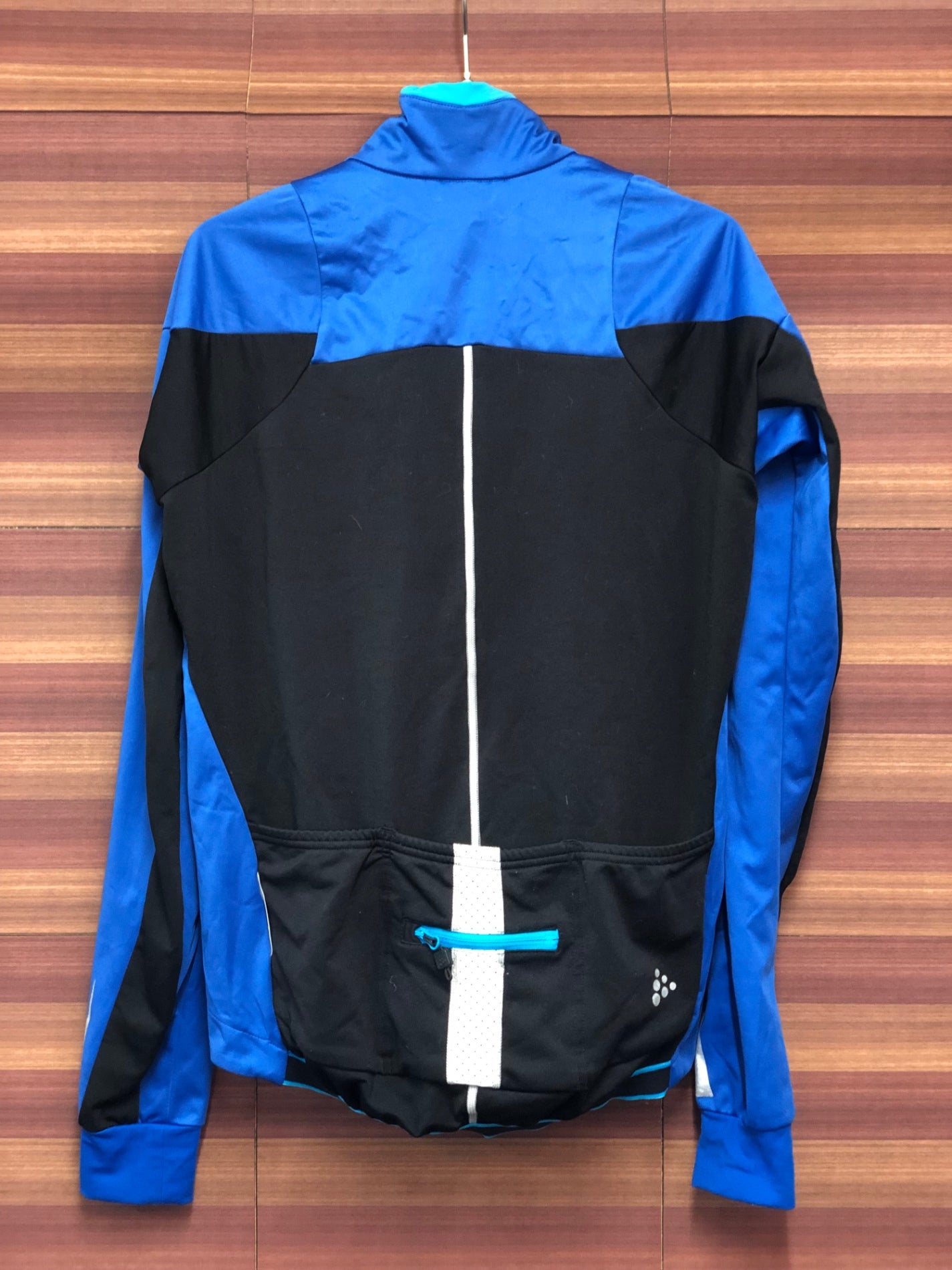 IR201 クラフト CRAFT 長袖サイクルジャケット 青 S 裏起毛