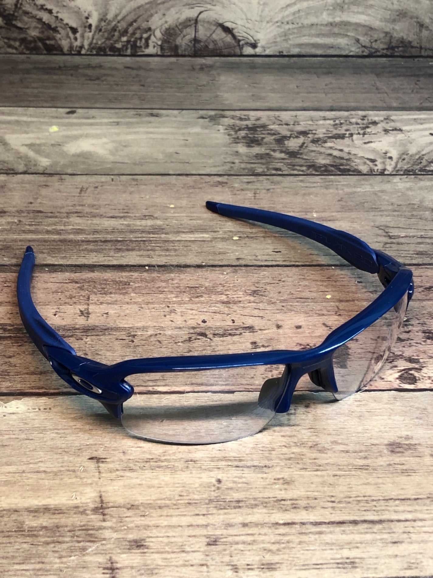 IP744 オークリー OAKLEY フラック FLAK 2.0 サングラス アイウェア クリアレンズ 紺