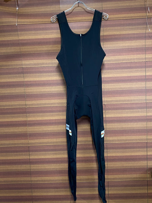 IS136 リオンドカペルミュール Lion de KAPELMUUR ビブタイツ 黒 L 裏起毛 ジッパー付き