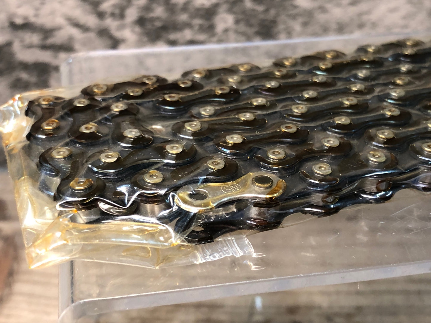 IP832 HKK Vertex TRACK RACER CHAIN 厚歯 シングル チェーン NJS トラック ピスト用 ブルーブラック