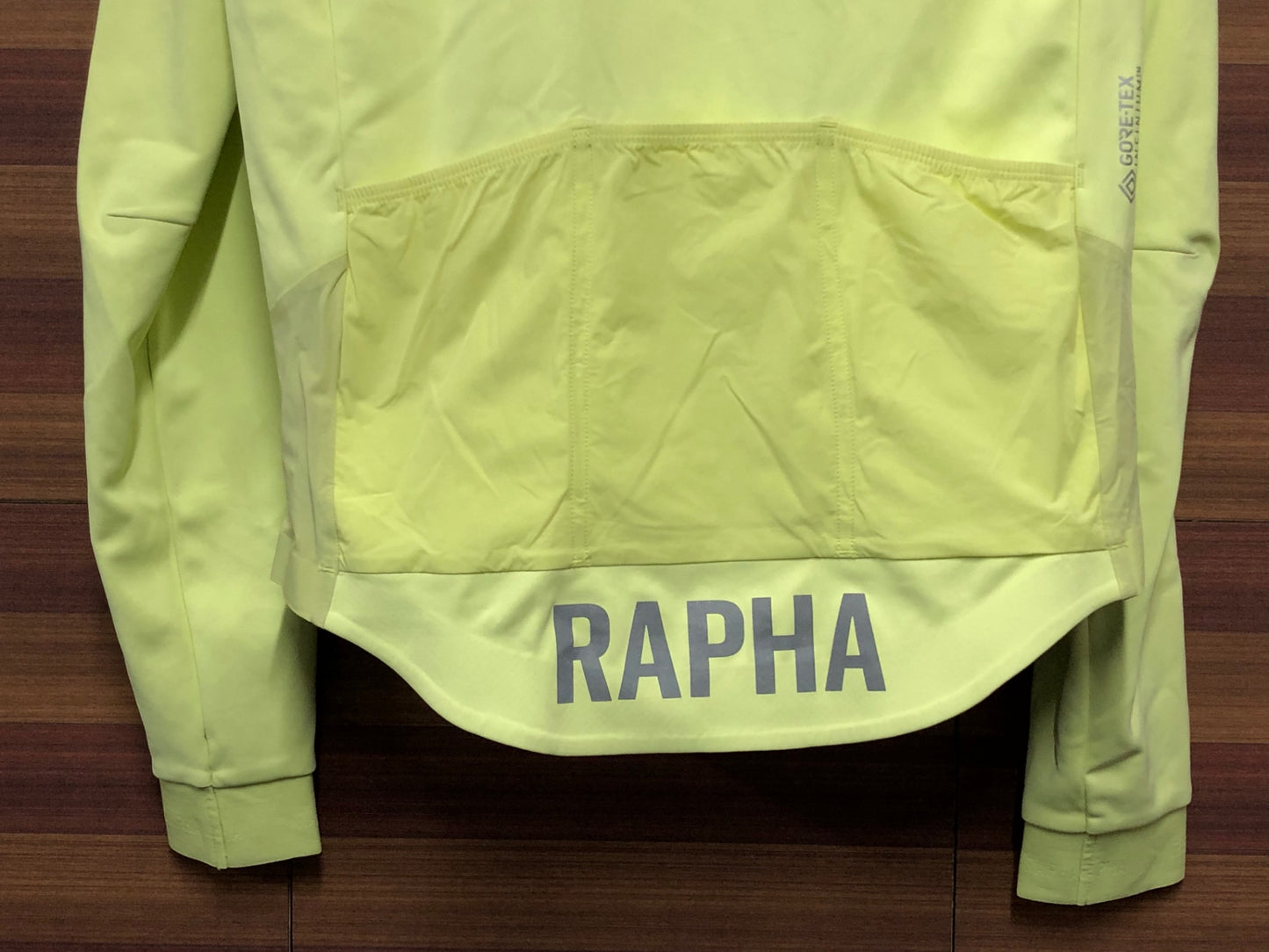 IP097 ラファ Rapha PRO TEAM LONG SLEEVE INFINIUM JERSEY 長袖 サイクルジャージ 黄 M GORE-TEX INFINIUM
