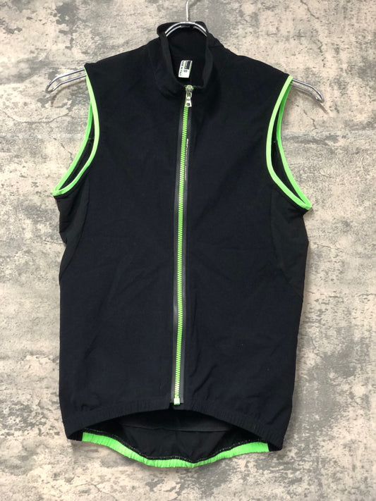JC233 Q36.5 ジレ サイクルベスト 黒 S 裏起毛