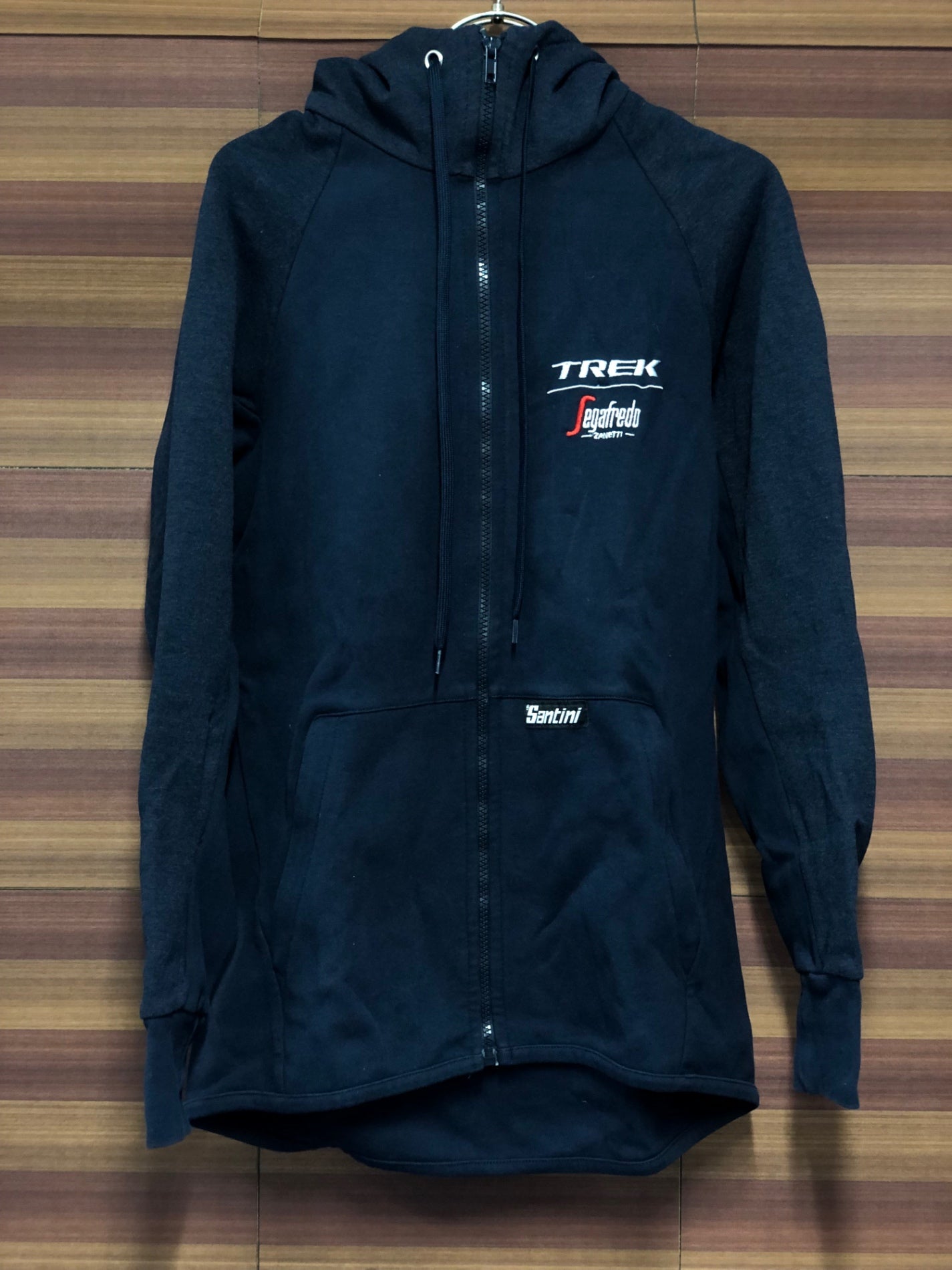 IT484 サンティーニ Santini 長袖 パーカー 濃紺 M Segafredo ZANETTI