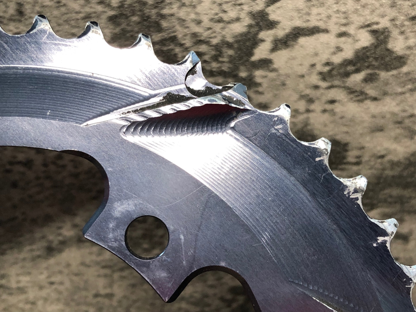 IN863 アブソリュートブラック ABSOLUTE BLACK チェーンリング グレー 楕円 50T