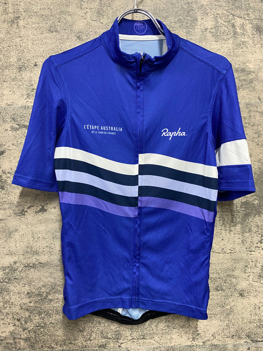 JB750 ラファ Rapha SUPER LIGHTWEIGHT JERSEY L'ETAPE AUSTRALIA 半袖 サイクルジャージ 青 M
