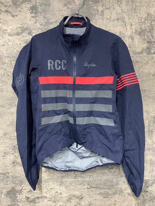 JA804 ラファ Rapha RCC PRO TEAM RAIN JACKET 長袖 レインジャケット 濃紺 S GORE-TEX