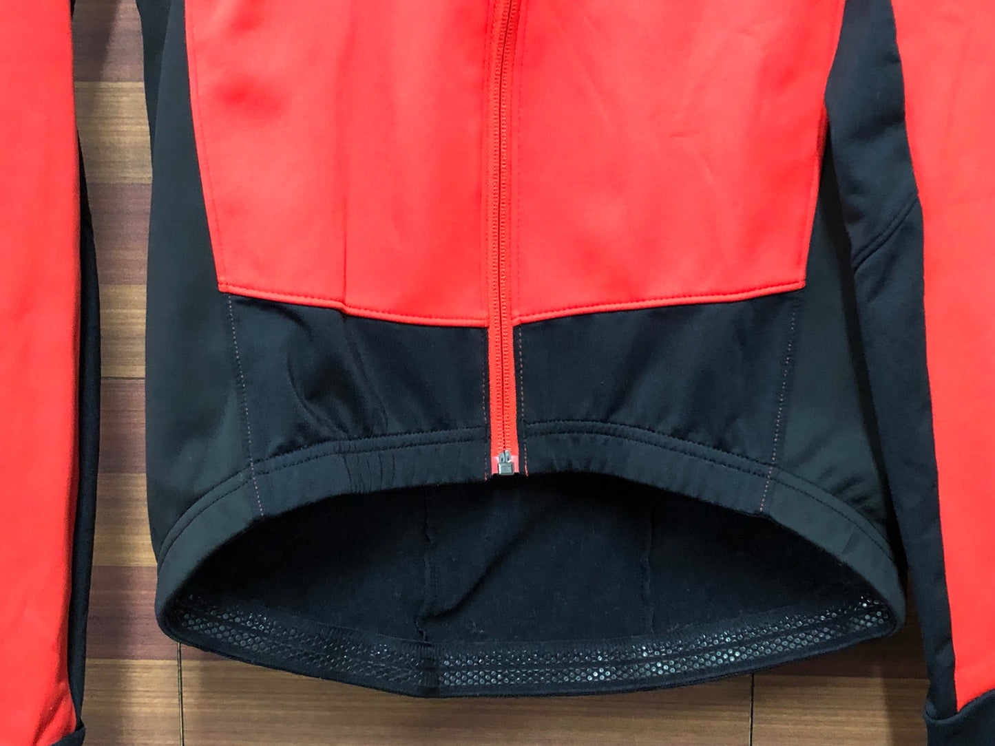 IT493 ボントレガー BONTRAGER 長袖 サイクルジャケット 黒 赤 S 裏起毛