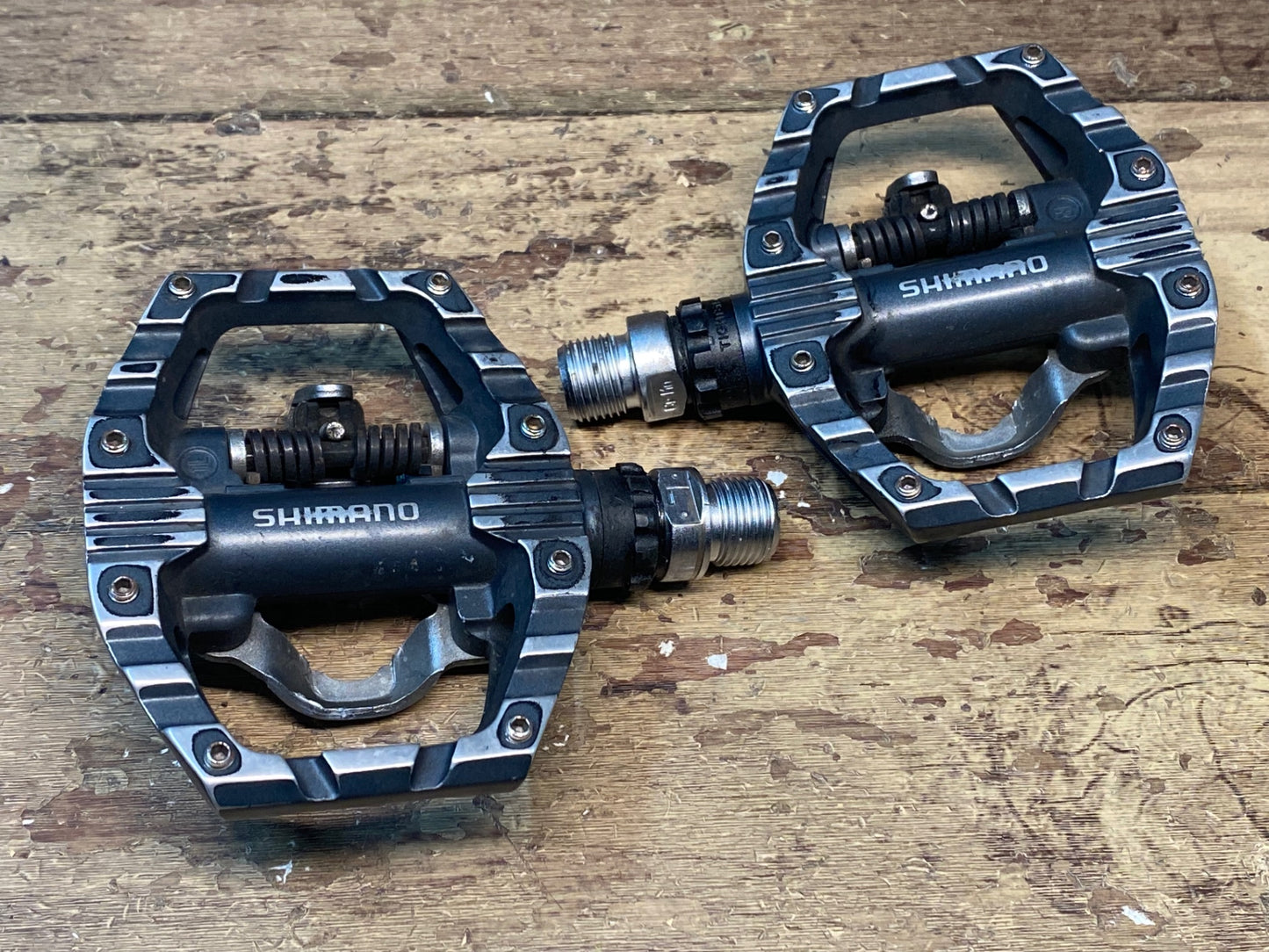 IF085 シマノ SHIMANO PD-EH500 ビンディングペダル 片面SPD/片面フラット 回転良好