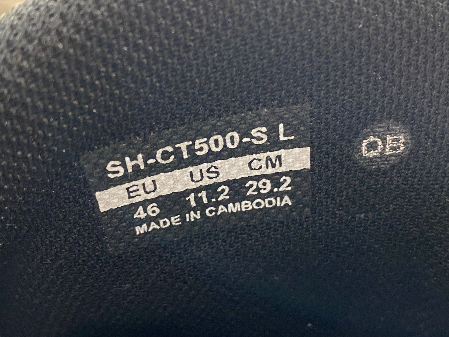 JA012 シマノ SHIMANO SH-CT500-SL ビンディングシューズ スニーカータイプ EU46 2穴 黒