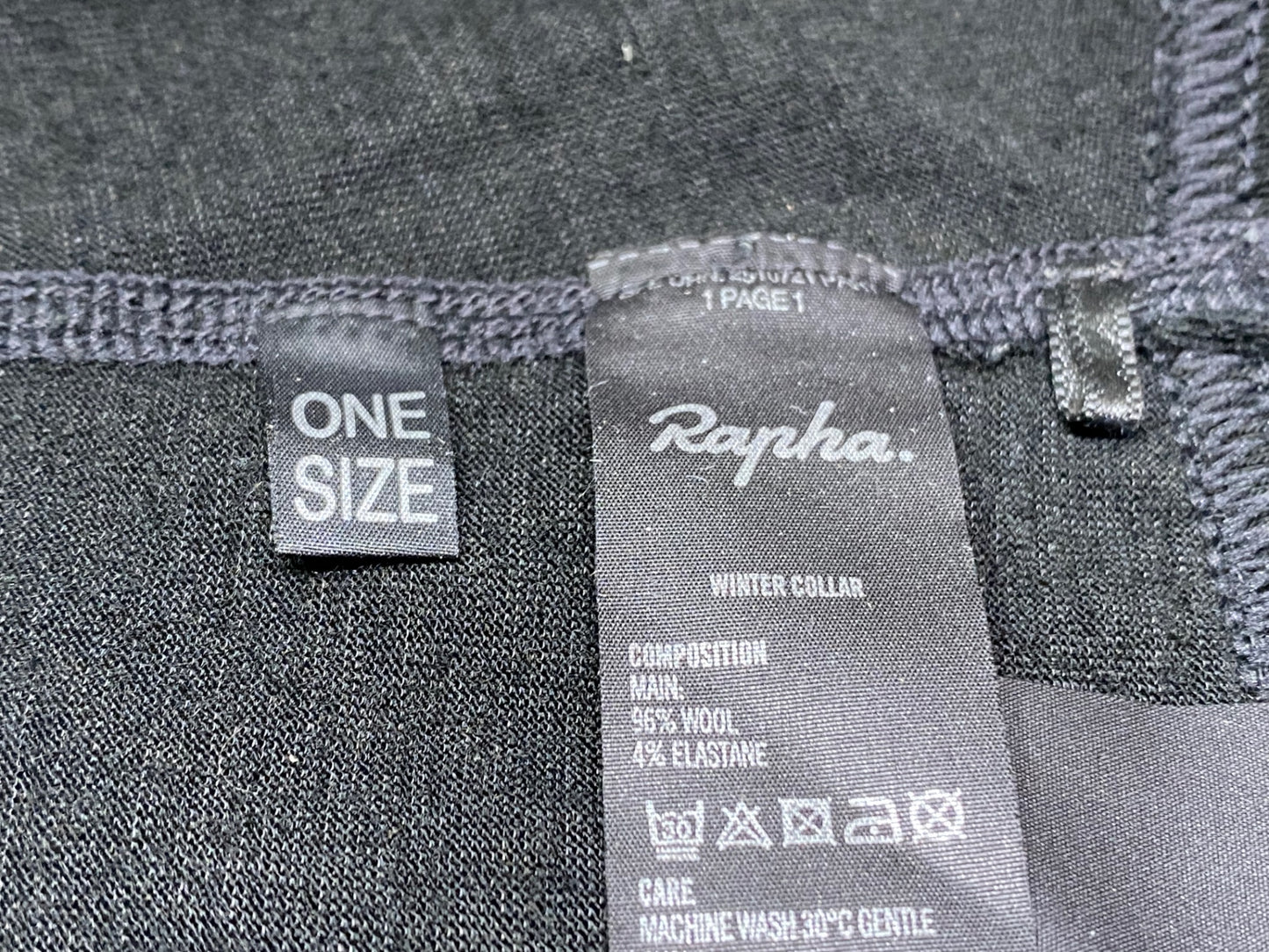 JB034 ラファ Rapha WINTER COLLAR ネックカバー 黒 ONE SIZE