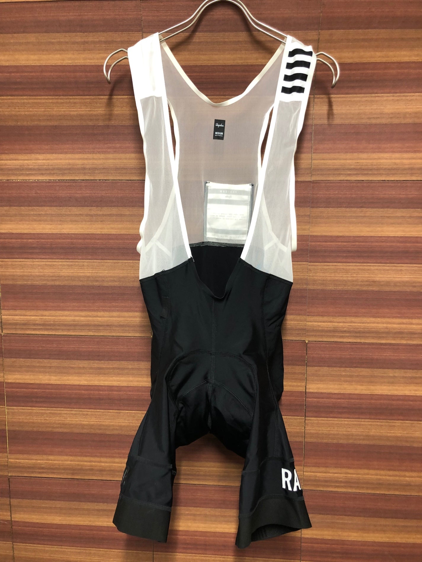 IN362 ラファ Rapha PRO TEAM LIGHTWEIGHT BIB SHORTS ビブショーツ 黒/白 M